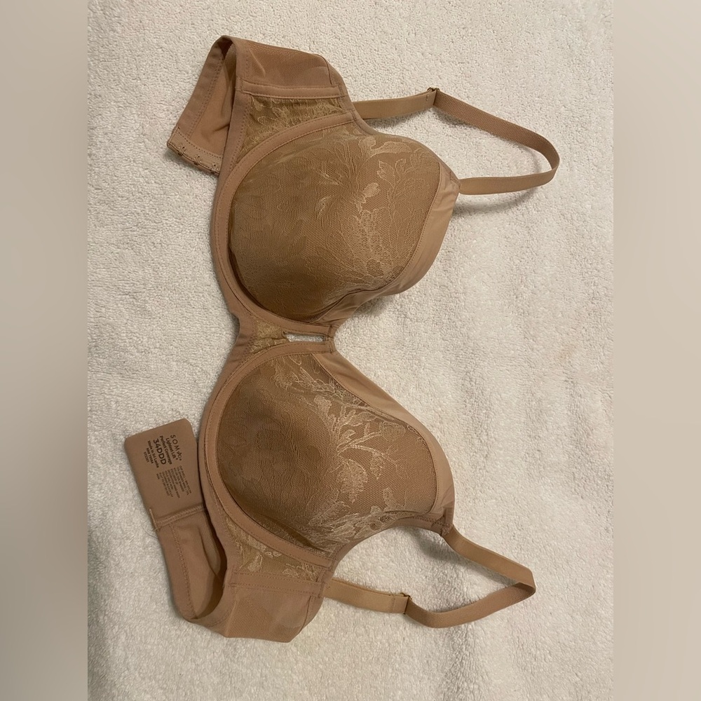 Elegant Tan Lace Bra